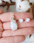Rainbow Moonstone Jewelry Set Designs by Nature Gems
