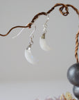 Rainbow Moonstone Sterling Silver Moon Earring Designs by Nature Gems