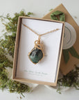 Raw Emerald Necklace - 14K Gold-Filled DesignsbyNatureGems