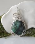 Raw Emerald - Sterling Silver Necklace DesignsbyNatureGems