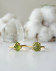 Raw Green Peridot Adjustable Ring - 14K Gold-Filled DesignsbyNatureGems