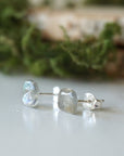 Raw Labradorite Stud Earrings DesignsbyNatureGems