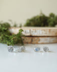 Raw Labradorite Stud Earrings DesignsbyNatureGems