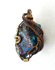 Raw Peacock Ore Crystal Pendant - Bornite Necklace DesignsbyNatureGems
