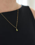 Raw Peridot Charm Necklace - 14K Gold-Filled DesignsbyNatureGems