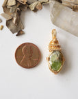 Raw Peridot Necklace - 14k Gold Filled DesignsbyNatureGems