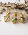 Raw Peridot Necklace - 14k Gold Filled DesignsbyNatureGems