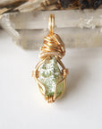 Raw Peridot Necklace - 14k Gold Filled DesignsbyNatureGems