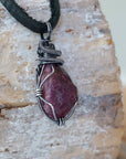 Raw Ruby Necklace - Men's Necklace Designs by Nature Gems