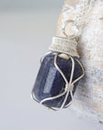 Raw Sapphire Necklace - Sterling Silver DesignsbyNatureGems