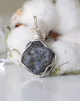 Raw Sapphire Sterling Silver Pendant DesignsbyNatureGems