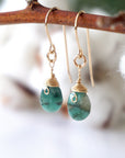 Rohan-Emerald Drop Earrings Designs by Nature Gems