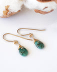 Rohan-Emerald Drop Earrings Designs by Nature Gems