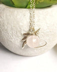 Rose Quartz Unicorn Necklace – Italian Sterling Silver DesignsbyNatureGems