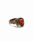 Sardonyx Crystal Ring in Dark Silver and Antique Bronze DesignsbyNatureGems