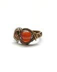 Sardonyx Crystal Ring in Dark Silver and Antique Bronze DesignsbyNatureGems