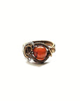 Sardonyx Crystal Ring in Dark Silver and Antique Bronze DesignsbyNatureGems