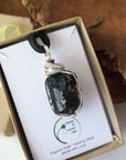Sterling Silver Wire Wrapped Raw Tourmaline Necklace DesignsbyNatureGems