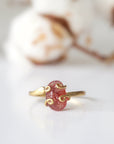Strawberry Quartz - Adjustable Ring - 14k Gold Filled Designs by Nature Gems