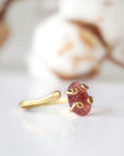 Strawberry Quartz - Adjustable Ring - 14k Gold Filled Designs by Nature Gems