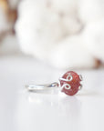 Strawberry Quartz - Adjustable Ring - Sterling Silver Designs by Nature Gems