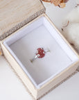 Strawberry Quartz - Adjustable Ring - Sterling Silver Designs by Nature Gems
