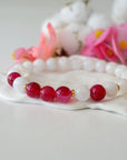 Versace Pink Mala Bracelet - Model 1 Designs by Nature Gems