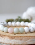 White Howlite Bracelet - Calming Unicorn Bracelet DesignsbyNatureGems
