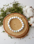 White Howlite Bracelet - Calming Unicorn Bracelet DesignsbyNatureGems