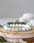 White Howlite Bracelet - Calming Unicorn Bracelet DesignsbyNatureGems