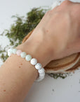 White Howlite Bracelet - Calming Unicorn Bracelet DesignsbyNatureGems