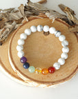 White Howlite Chakra Bracelet Designs by Nature Gems