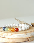 White Howlite Chakra Bracelet Designs by Nature Gems