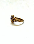 Wire Wrapped Amethyst Ring - February Birthstone DesignsbyNatureGems
