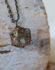 Wire Wrapped Raw Pyrite Crystal Necklace DesignsbyNatureGems
