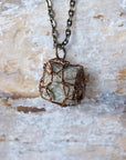 Wire Wrapped Raw Pyrite Crystal Necklace DesignsbyNatureGems
