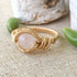 14K Gold Rose Quartz Ring DesignsbyNatureGems