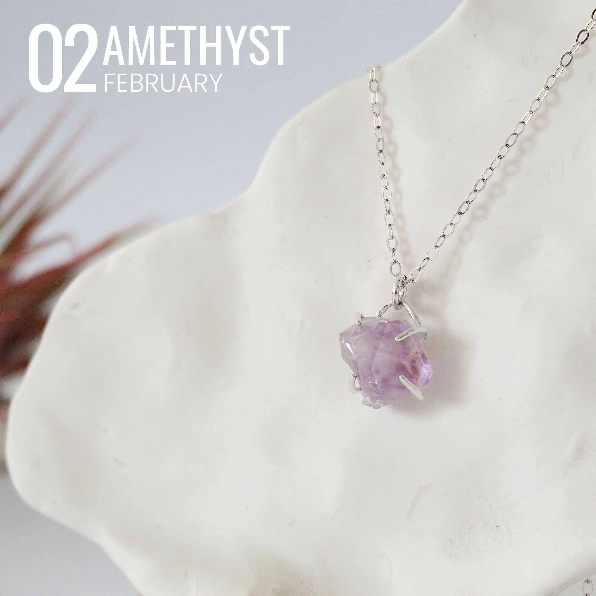 Huggie Charm Necklace - Sterling Silver - Choose Your Birthstone DesignsbyNatureGems