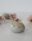 Simple Birthstone Ring - Amethyst