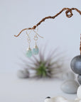 Aquamarine Earrings - Teardrop Earrings - Sterling Silver