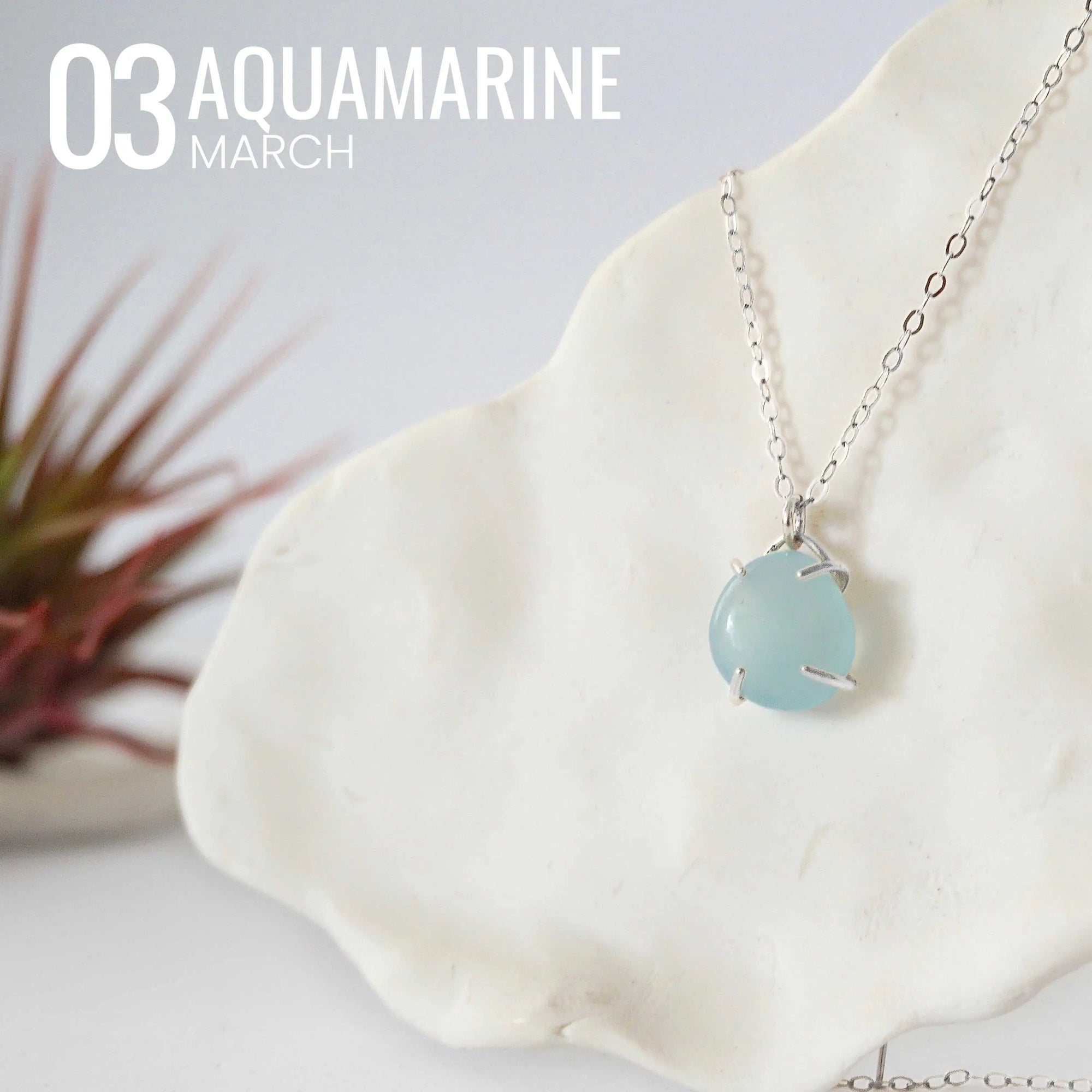 Huggie Charm Necklace - Sterling Silver - Choose Your Birthstone DesignsbyNatureGems