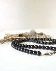 Black Tourmaline Beaded Necklace