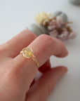 Simple Birthstone Ring - Citrine