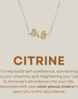 Citrine & Pearl - Charm Necklace