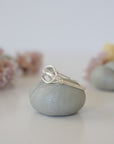 Simple Birthstone Ring - Clear Quartz (Rock Crystal)