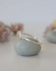 Simple Birthstone Ring - Clear Quartz/Rock Crystal