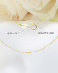 Minimalist Citrine Necklace - 14k Gold Filled & Gold Vermeil