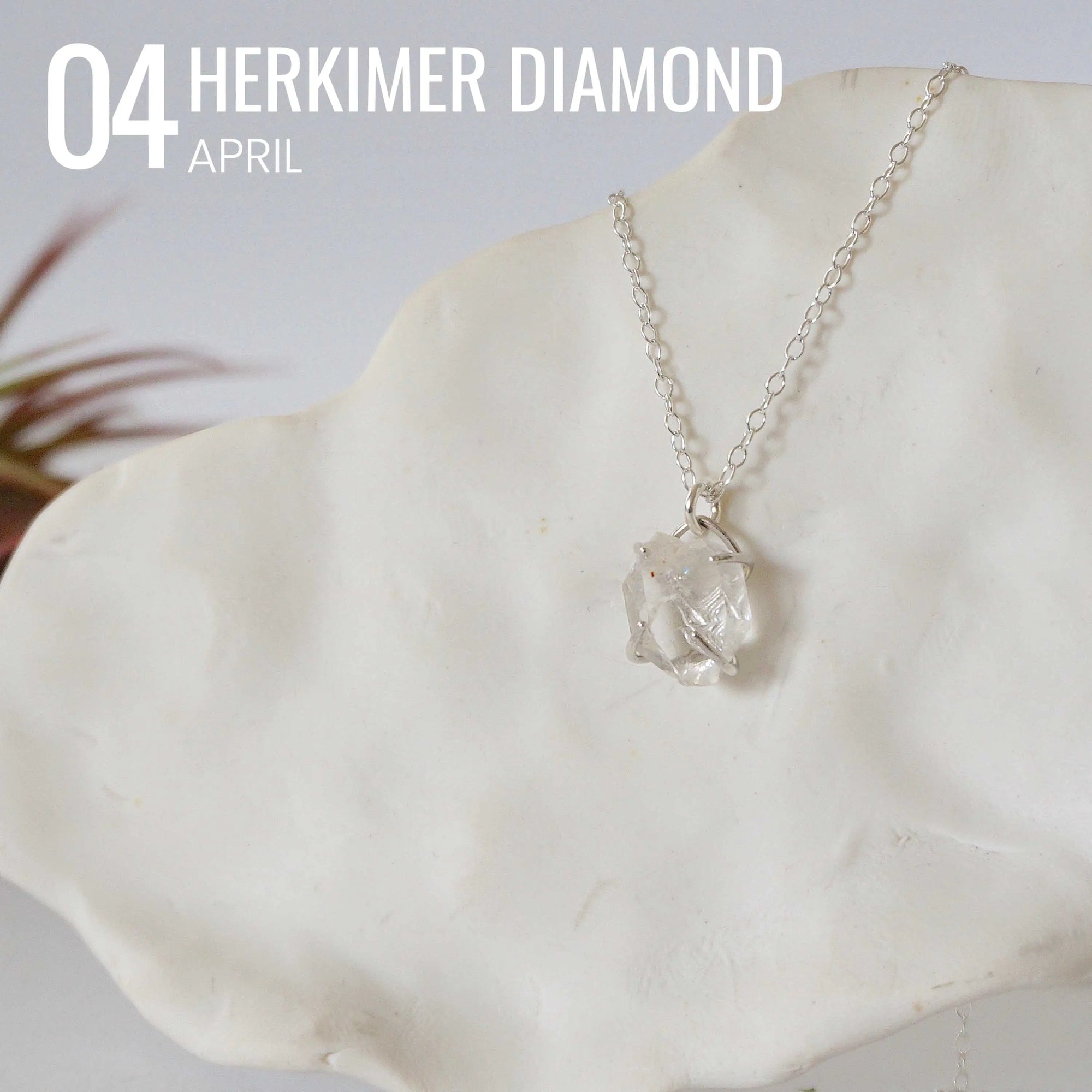 Huggie Charm Necklace - Sterling Silver - Choose Your Birthstone DesignsbyNatureGems