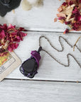Obsidian Wrap – Black & Purple Setting | Aura Collection Obsidian Guardian
