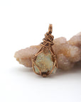 Opal Birthstone Necklace – Classic Bronze Wrap
